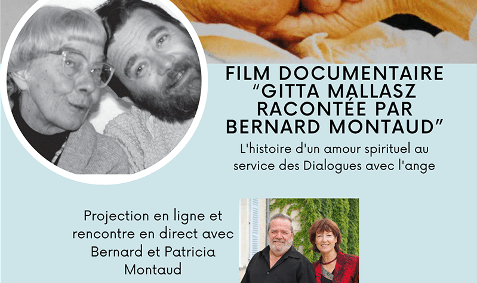 Film documentaire Gitta Mallasz racontée par Bernard Montaud : projection en ligne et rencontre en direct avec Bernard et Patricia Montaud